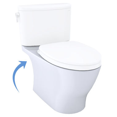 Click here to see Toto CT442CUFGT40#01 TOTO Nexus Elongated Toilet Bowl, Universal Height, Less Seat and Tank, WASHLET+ Ready, Cotton - CT442CUFGT40#01