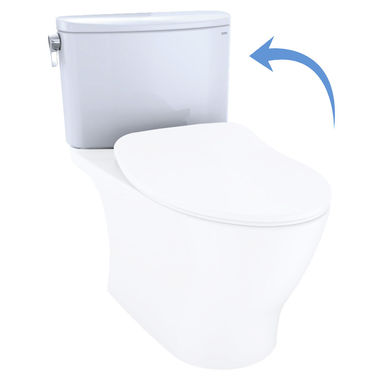 Click here to see Toto ST442UA#01 TOTO Nexus 1G 1.0 GPF Toilet Tank Only with WASHLET+ Auto Flush Compatibility, Cotton White - ST442UA#01