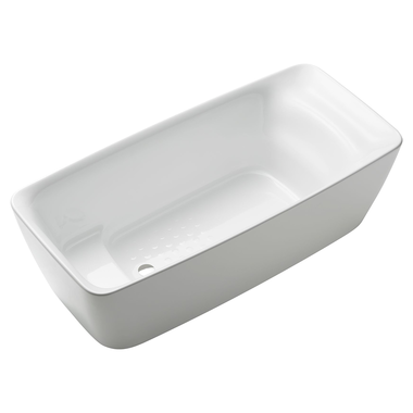 Click here to see Toto PJY1724PWEU#GW TOTO Flotation Freestanding Soaker Tub with RECLINE COMFORT, Gloss White - PJY1724PWEU#GW