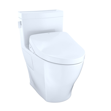 Click here to see Toto MW6243046CEFGA#01 TOTO Legato WASHLET+ One-Piece Toilet with S500e Bidet Seat, 1.28 GPF, Auto-Flush, Cotton White - MW6243046CEFGA#01