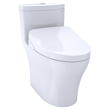 Click here to see Toto MW6463046CUMFGA#01 TOTO Aquia IV 1G WASHLET+ One-Piece Toilet with S500e Bidet Seat, 1.0/0.8 GPF, Auto-Flush, Cotton White - MW6463046CUMFGA#01