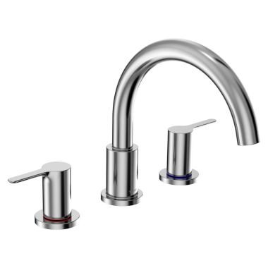 Click here to see Toto TBS01201U#CP TOTO LB Two-Handle Three-Hole Roman Tub Faucet Trim, Lever Handles, ADA, Polished Chrome - TBS01201U#CP