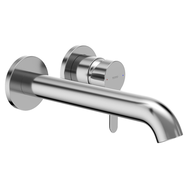 Click here to see Toto TLS01310U#CP TOTO LB Wall-Mount Single-Handle Long Bathroom Faucet, 1.2 GPM, Two-Hole, Lever Handle, Brass, ADA, WaterSense, Polished Chrome - TLS01310U#CP