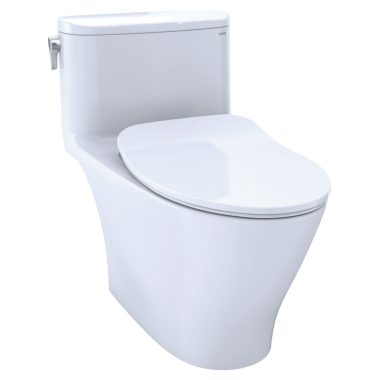 Click here to see Toto MS642234CEFG#01 TOTO Nexus One-Piece Toilet with SoftClose Seat, Elongated, Universal Height, WASHLET+ Ready, 1.28 GPF, Cotton White - MS642234CEFG#01