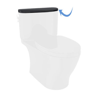 Click here to see Toto CT442CUFT40#51 TOTO Nexus Two-Piece Elongated 1.28 GPF Universal Height Toilet Bowl Only, WASHLET+ Ready, Ebony - CT442CUFT40#51