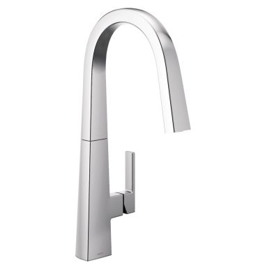 Click here to see Moen S75005 Moen Nio Single-Handle Pull-Down High Arc Kitchen Faucet, Chrome - S75005