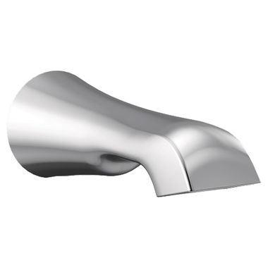 Click here to see Moen S990 Moen Flara Wall Mounted Chrome Non Diverter Tub Spout, 1/2-inch Connection Size, Slip Fit - S990