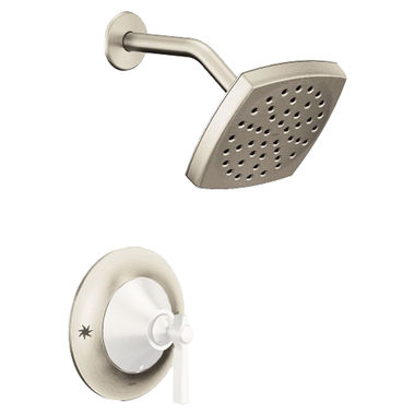 Click here to see Moen TS2912NHBN Moen Flara Posi-Temp Single-Handle Shower Faucet, Lever Handle, Less Showerhead, Brushed Nickel - TS2912NHBN
