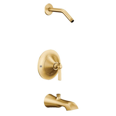 Click here to see Moen TS3913NHBG Moen TS3913NHBG Flara Moentrol Tub/Shower Trim Only, Brushed Gold, Less Head