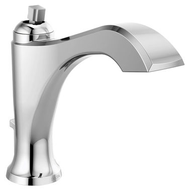Click here to see Delta 556-MPU-LHP-DST Delta Dorval Chrome Lavatory Faucet with Escutcheon, Metal Pop-Up, 1.2 GPM, Less Handle, DIAMOND Seal - 556-MPU-LHP-DST