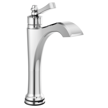 Click here to see Delta 656T-DST Delta Dorval Touchless Mid-Height Chrome Lavatory Faucet, Less Drain, 1.2 GPM, Single-Handle, DIAMOND Seal, Lever Handle, Touch2Oxt - 656T-DST