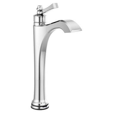 Click here to see Delta 756T-DST Delta Dorval Touchless Chrome Vessel Lavatory Faucet, Less Drain, 1.2 GPM, Single-Handle, DIAMOND Seal, Lever Handle, Touch2Oxt - 756T-DST