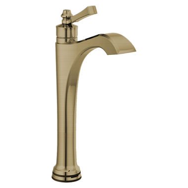 Click here to see Delta 656T-CZ-DST Delta Dorval Touchless Mid-Height Champagne Bronze Lavatory Faucet, Less Drain, 1.2 GPM, Single-Handle, DIAMOND Seal, Lever Handle, Touch2Oxt - 656T-CZ-DST