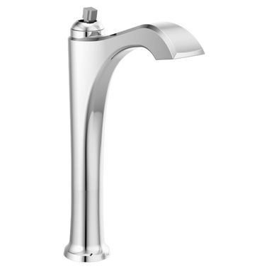 Click here to see Delta 756-LHP-DST Delta Dorval Chrome Vessel Lavatory Faucet, Less Drain, 1.2 GPM, Less Handle, DIAMOND Seal - 756-LHP-DST