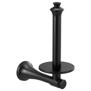 Click here to see Delta 756505-BL Delta Dorval Vertical Toilet Paper Holder, Matte Black - 756505-BL