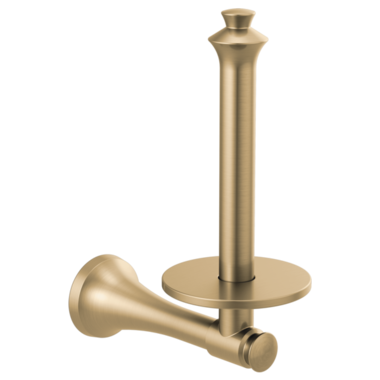 Click here to see Delta 756505-CZ Delta Dorval Vertical Toilet Paper Holder, Champagne Bronze - 756505-CZ