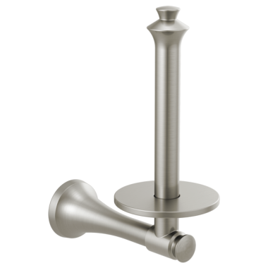 Click here to see Delta 756505-SS Delta Dorval Vertical Toilet Paper Holder, Stainless - 756505-SS