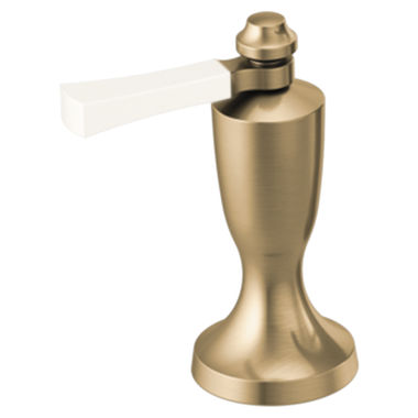 Click here to see Delta H568-GS Delta H568-GS Dorval Lever Handle Kit for Roman Tub and WM Tub Filler, Champagne Bronze/Porcelain