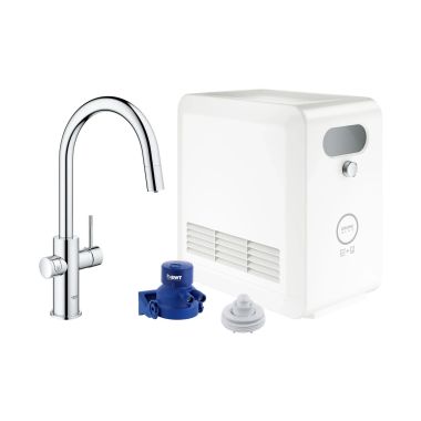 Click here to see  31251002 GROHE Blue Chilled and Sparkling Water Kitchen Faucet, Pull-Down, Single Handle - 31251002