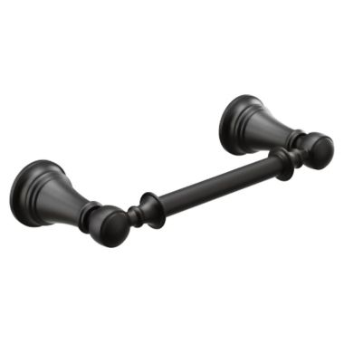 Click here to see   Moen Weymouth Pivoting Toilet Paper Holder, Matte Black - YB8408BL