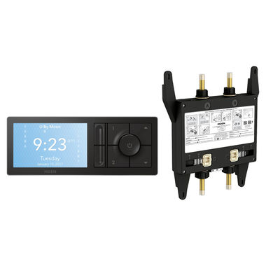 Click here to see Moen TS3302BL-KIT Moen TS3302BL-KIT U by Moen 2-Outlet Smart Shower System Controller w/ Rough-In Valve, Matte Black