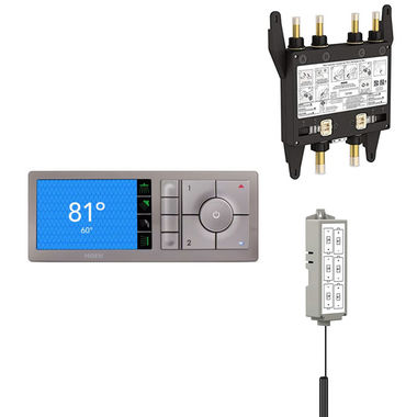 Click here to see Moen TS3304TB-KIT-BATTERY Moen TS3304TB-KIT-BATTERY U by Moen 4-Outlet Smart Shower System Controller w/ Rough-In Valve, Battery, Terra Beige