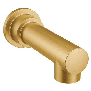 Click here to see Moen 195827BG \Moen Align Wall Mounted Brushed Gold Non-Diverter Tub Spout, Slip Fit, 1/2-inch Connection Size - 195827BG