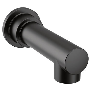 Click here to see Moen 195827BL Moen Align Wall Mounted Matte Black Non-Diverter Tub Spout, Slip Fit, 1/2-inch Connection Size - 195827BL