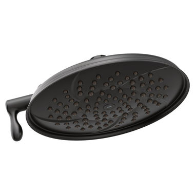 Click here to see Moen S1311EPBL Moen Isabel 9in Two-function Rainshower Shower Head with Lever Control, Immersion Technology, Eco-Performance, 1.75 GPM, Matte Black - S1311EPBL