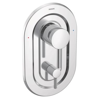 Click here to see Moen T2190 Moen Align Posi-Temp Valve Trim w/ 3-Function Diverter, Lever Handles, Polished Chrome - T2190