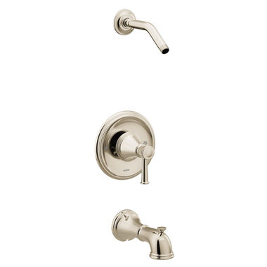 Click here to see Moen T2313NHNL Moen Belfield Posi-Temp Tub/Shower Trim, Less Head, Polished Nickel - T2313NHNL