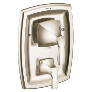 Click here to see Moen T2690NL Moen Voss Posi-Temp Valve Trim w/ 3-Function Diverter, Lever Handles, Polished Nickel - T2690NL