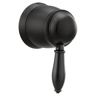 Click here to see Moen TS52104BL Moen Weymouth Volume Control Trim, Lever Handle, Matte Black - TS52104BL