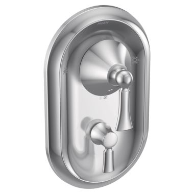 Click here to see Moen T4500 Moen Wynford Posi-Temp Valve Trim w/ 3-Function Diverter, Lever Handles, Polished Chrome - T4500