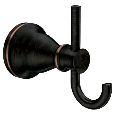 Click here to see Moen MY2703BRB Moen Hilliard Double Robe Hook, Mediterranean Bronze - MY2703BRB