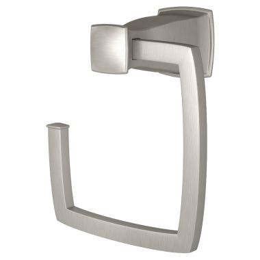 Click here to see Moen MY3586BN Moen Hensley Wall Mounted Towel Ring, Zinc Constructed, Brushed Nickel - MY3586BN