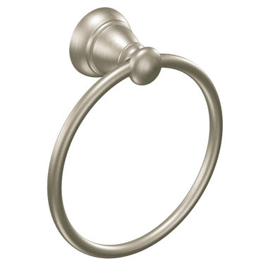 Click here to see Moen Y2686BN Moen Y2686BN Banbury Towel Ring, Brushed Nickel 