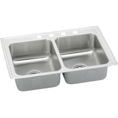 Click here to see Elkay LRAD2922403 Elkay LRAD2922403 Double Bowl Lustertone Sink