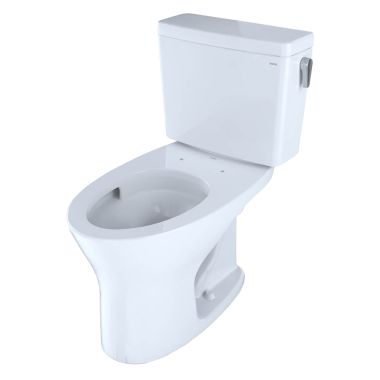 Click here to see Toto CST746CUMRG#01 TOTO Drake Two-Piece Elongated Dual Flush 1.0 and 0.8 GPF DYNAMAX TORNADO FLUSH Toilet with CEFIONTECT and Right-Hand Trip Lever, Cotton White - CST746CUMRG#01