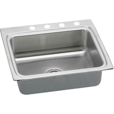 Click here to see Elkay LRAD2522403 Elkay LRAD2522403 Lustertone Classic Drop-In Single-Bowl Kitchen Sink, Lustrous Satin