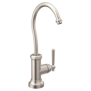 Click here to see Moen S5540SRS Moen SIP Paterson One-Handle Beverage Faucet, Spot Resist Stainless - S5540SRS