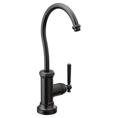 Click here to see Moen S5540BL Moen SIP Paterson One-Handle Beverage Faucet, Matte Black - S5540BL