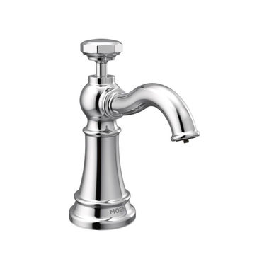 Click here to see Moen S3955C Moen Paterson Soap/Lotion Dispenser, 18-Ounce Refillable Bottle, Chrome - S3955C 