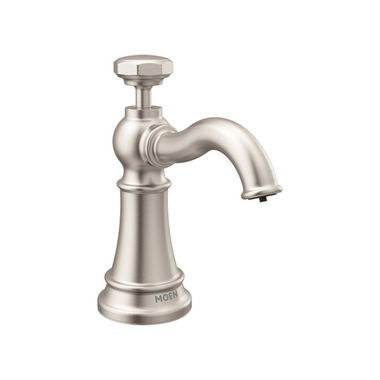 Click here to see Moen S3955SRS Moen Paterson Soap/Lotion Dispenser, 18-Ounce Refillable Bottle, Spot Resist Stainless - S3955SRS 