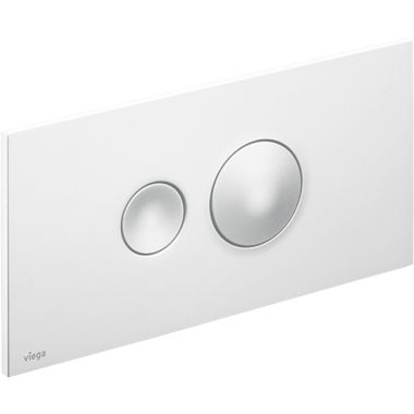 Click here to see Viega 54710 Viega 54710 Visign Style 10 Push Plate for In-Wall Tank - Alpine White