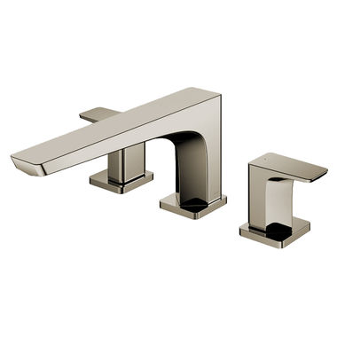 Click here to see Toto TBG07201U#BN TOTO GE Two-Handle Three-Hole Roman Tub Faucet Trim, Angular Spout, Lever Handles, ADA, Brass, Brushed Nickel - TBG07201U#BN