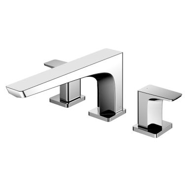 Click here to see Toto TBG07201U#CP TOTO GE Two-Handle Three-Hole Roman Tub Faucet Trim, Angular Spout, Lever Handles, ADA, Brass, Polished Chrome - TBG07201U#CP