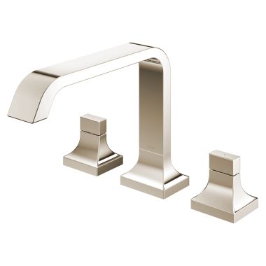 Click here to see Toto TBG08201U#PN TOTO GC Two-Handle Three-Hole Roman Tub Faucet Trim, Double-Bend Spout, Polished Nickel - TBG08201U#PN