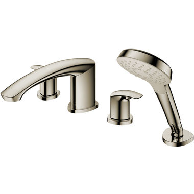 Click here to see Toto TBG09202U#BN TOTO GM Two-Handle Four-Hole Roman Tub Faucet Trim, Lever Handles, ADA, Less Hand Shower, Brushed Nickel - TBG09202U#BN
