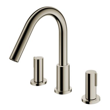 Click here to see Toto TBG11201U#BN TOTO GF Two-Handle Three-Hole Roman Tub Faucet Trim, Lever Handles, Deck-Mount, ADA, Brushed Nickel - TBG11201U#BN